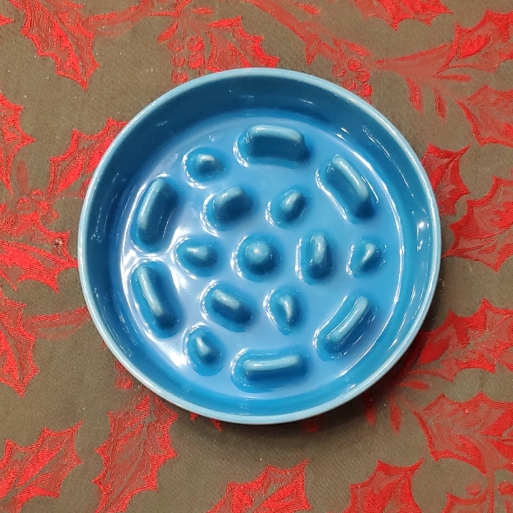 LE TAUCI Ceramic Slow Feeder Dog or Cat Bowl